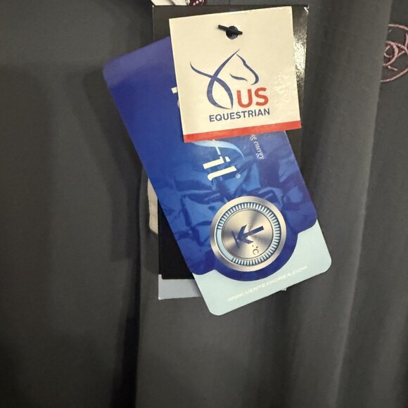 Ariat Pro Series English Show Shirt, gray Long sleeve - Picture 5 of 6